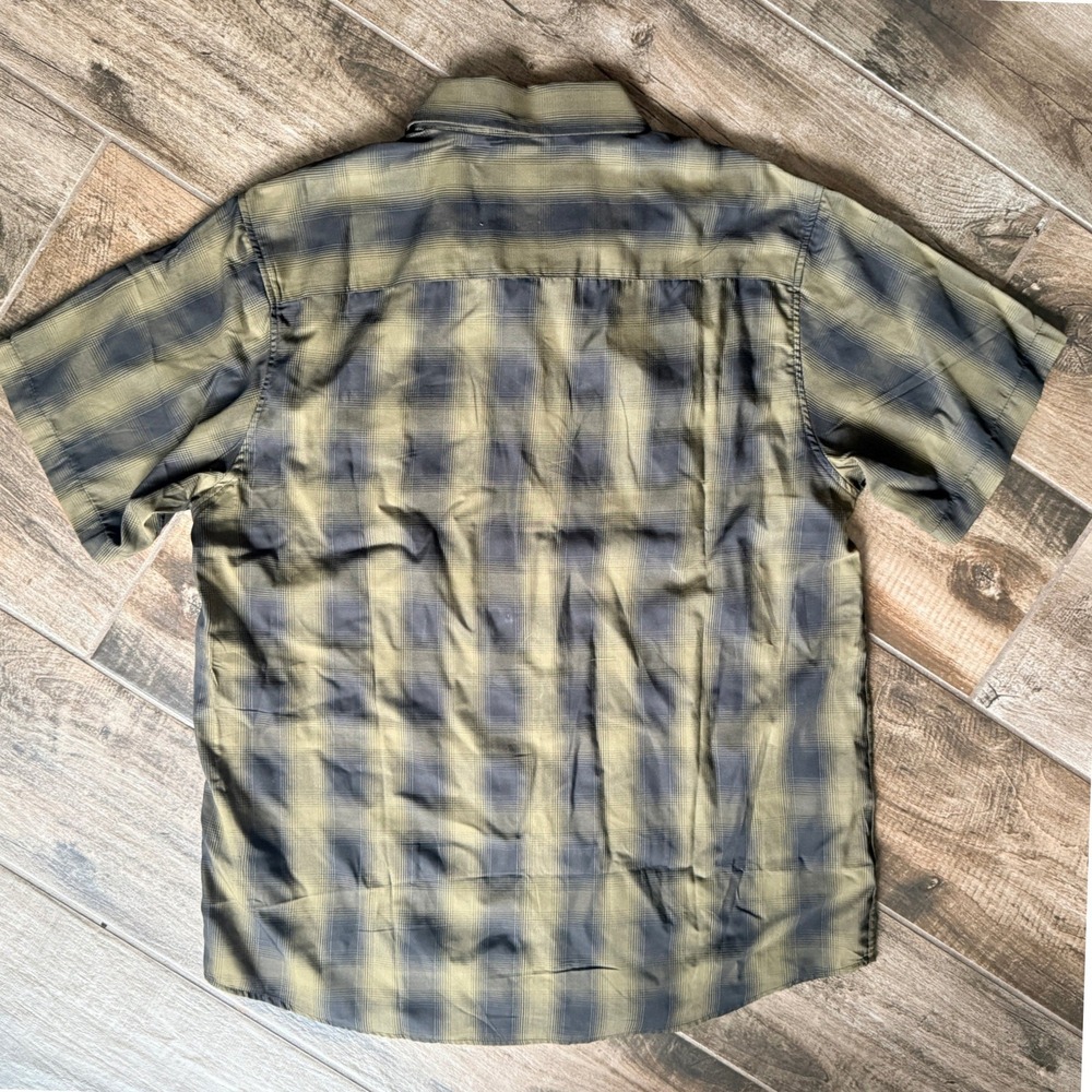 Dixxon Flannel Mens The Corps Limited Edition Plaid Button Down Shirt, Olive,XL - Picture 5 of 7